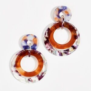 Lele Seadoughi banded hoop earrings